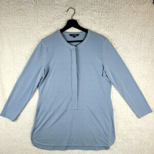 Lauren Ralph Lauren Large Womens Light Blue Button Up Long Sleeve Shirt